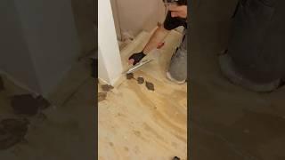 How to Fix Uneven Subfloors - #shorts #homerepairtutor