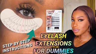 DIY EYELASH EXTENSIONS AT HOME - Affordable/ Beginner Friendly | Kiss Coutour Lash Mapping Kit!