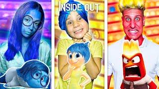 INSIDE OUT NELLA VITA REALE CON AURORA E PAPÀ MIKE! AURORA SCAPPA DI CASA E SI FA MALE!