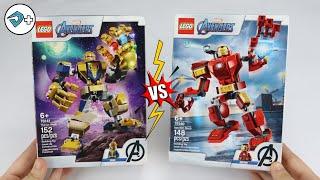 LEGO Iron Man Mech and Thanos Mech (SPEED BUILD + REVIEW) Projeto Dmais