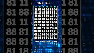 Can You Spot the Hidden 18 in 8 Seconds? #shorts
