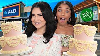 Aldi vs. Trader Joes vs. Whole Foods BAKING Challenge! - Wedding Cakes