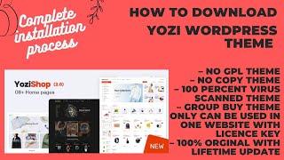 Yozi WordPress Theme Download with license key activated, Lifetime update in Cheap Price