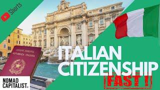 The Faster Way to Get Italian Citizenship by Descent #Shorts