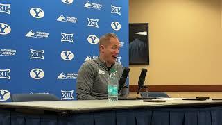 Kevin Young Reacts To BYU's 77-56 Win Over West Virginia | Postgame Press Conference