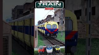 Train Simulator | Fast Crossing MEMU Passenger Train | Train Game #train #trainsimulator #shorts