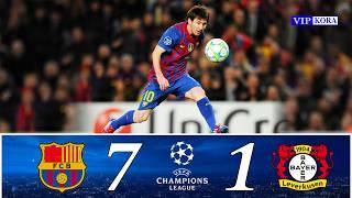 Barcelona 7-1 Bayer Leverkusen UCL 2012 Extended Highlights & Goals HD  رؤف خليف