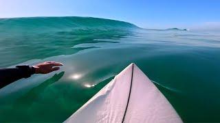 SURFING THE CLEANEST WAVES EVER! (RAW POV)