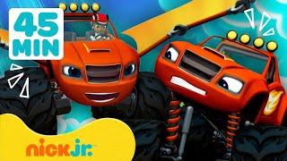 Blaze e le Mega Macchine | 45 MINUTI dei migliori salvataggi e avventure di Blaze! | Nick Jr. Italia