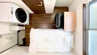 Living Big in a Tiny Tokyo Space: 7sqm / 76sqft Micro Apartment Tour 