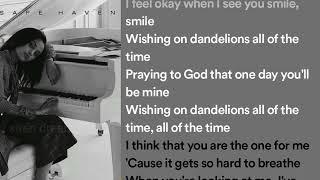 dandelions - RUTH b..cause i am in a field od dandelions-lyrics #youtube #spotify #video #songs