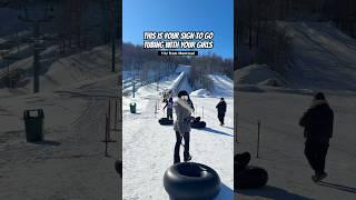 The best $40 we’ve spent - and it’s only 1 hour from Montreal! #tubing #montreal #quebec #winter