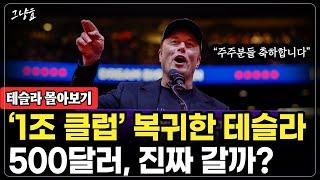 [그냥효 테슬라 몰아보기] 간밤에 '진짜 폭등'한 테슬라, 주가 500달러 열차는 이미 출발한 것일까?