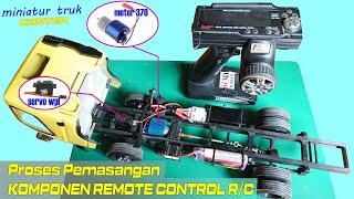 Akhirnya Pasang RC ‼️Proses Perakitan Komponen Remote Control untuk Miniatur Truk Canter Skala 14