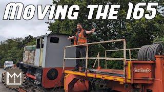 Moving the Locomotive YOU helped save from Being Scrapped to it's new home!