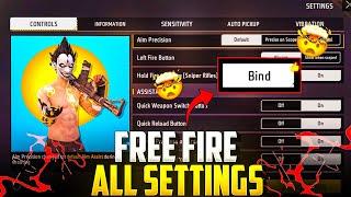 Free Fire Control Settings | Free Fire Pro Settings 2025 Sensitivity | Khuni Gamers