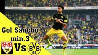 Gol Jadon SANCHO Min. 3 " STUTTGART VS DORTMUND" 20 /10 /2018