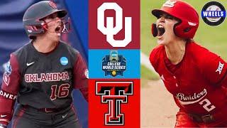 #2 Oklahoma vs #12 Texas Tech (AMAZING!) | WCWS Semifinal | 2025 College Softball Highlights