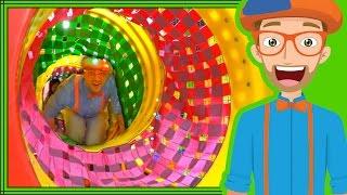 Blippi playing at a playground | Learn Colors and more!