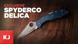 Spyderco Delica with FRN Handles (Steel Blue) | KnifeJoy Exclusive