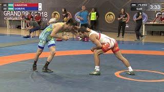 Qual. FS - 57 kg: M. SHAVKATOV (UZB) v. N. SAFAROV (UZB)