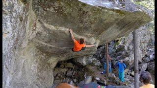 Power of Now (8B+/V14) First Ascent