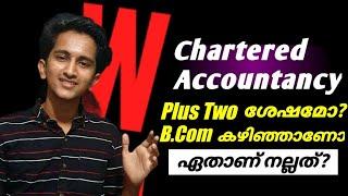 CA After Plus Two or After BCom? Which is Better in Malayalam? Duration, Value, Syllabus, Salary