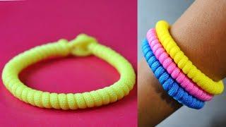 How to Make a Simple Quick Deploy Single Macrame Knot and Loop Paracord Survival