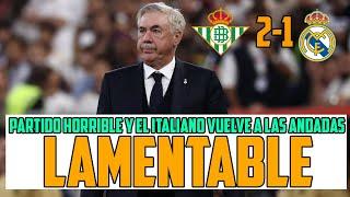 PAPELÓN DEL MADRID EN BETIS, ANCELOTTI LA LÍA Y MENTÍA CUANDO DECÍA QUE MBAPPE PODRÍA SER CRISTIANO