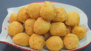 Easy Potato recipe! With 1 POTATO! Cheap, Simple and very delicious! Potato Balls! Potato Snacks