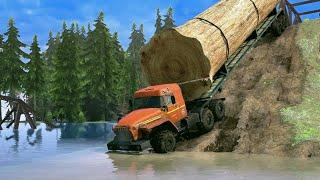 Amazing Truck Driver With driving Skills- Spintires Mudrunner