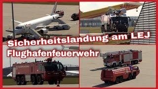 ️ALARM am Flughafen Leipzig/HalleSicherheitslandung mit 180 Passagieren️FEUERWEHR im EINSATZ