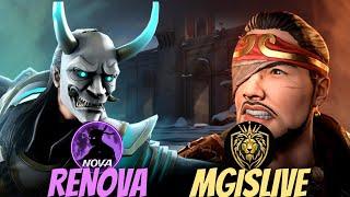 Renova VS MGisLive Again️|| YouTuber VS YouTuber|| Shadow Fight 4: Arena