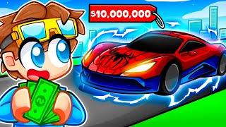 $1 vs $10,000,000 SPIDERMAN SUPERCAR in Roblox! (Driving Empire)