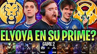 ELYOYA VUELVE A SU PRIME CON SUPA? *IBAI LOCO* | MDK vs VKE Game 2 WORLDS PLAY IN 2024 IBAI ESPAÑOL