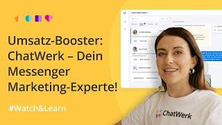 Messenger Marketing Geheimwaffe: ChatWerk, die All-in-One Lösung für dein Unternehmen!