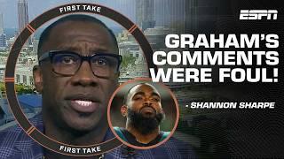 Shannon Sharpe calls Brandon Graham’s comments on Jalen Hurts and A.J. Brown ‘FOUL!’ | First Take