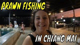 PRAWN FISHING AT THE SUN IN CHIANG MAI THAILAND