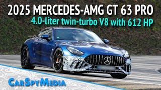 2025 Mercedes-AMG GT PRO 4Matic+ Prototype 612 HP 4.0-liter twin-turbo V8 Caught Nürburgring Testing