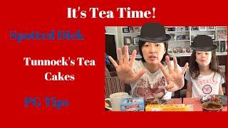 FoodMania Review: It's UK Tea Time w SPOTTED DICK & TUNNOCK'S!