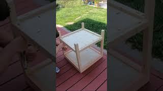 DIY Farmhouse Style Side Table #shorts