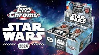 WE HIT GOLD, TWICE! Opening a 2024 Topps Star Wars Chrome Hobby Box!