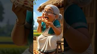 Gluttonous grandma and innocent cat!#aianimation #cartoon
