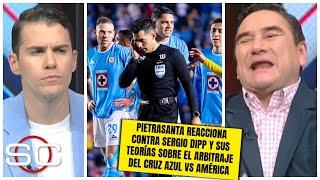 LA QUE SE ARMÓ: Pietrasanta sale en defensa del AMÉRICA y el arbitraje ante CRUZ AZUL | SportsCenter