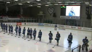 The National Anthems of Japan and Korea at the Anyang Halla Asian League Ice Hockey Game