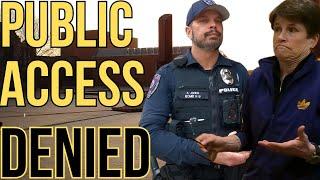 POLICE DENY ACCESS TO PUBLIC OFFICES! - DEMAND PRESS TO IDENTIFY!