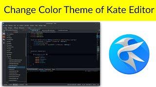 How to Change Color Theme of Kate Editor on Windows 10?