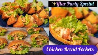 Iftar Party Special Chicken Pockets  Chicken Bread Pockets  Ramadan Recipes