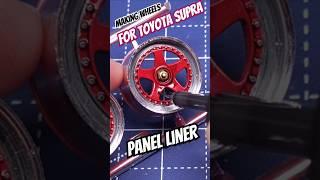 Making wheels for Tamiya Toyota Supra model kit #scalemodel #weathering #modelcars #supramk4 #jdm