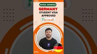 Congratulates Rahul Manhas for getting his Germany student visa within 1 month #studyingermany